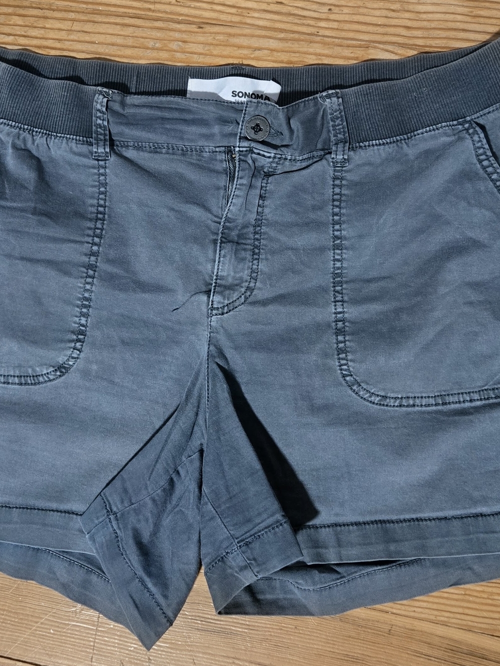 Sonoma Women's Slate Gray Stretch Casual Shorts